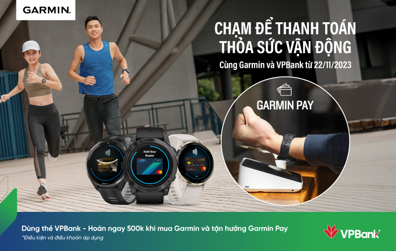 Dịch vụ thanh toán Garmin Pay