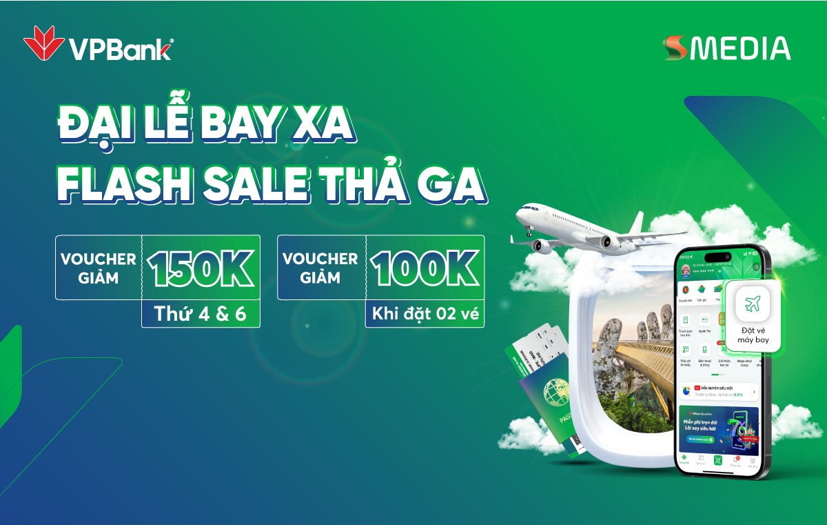 Đại lễ bay xa - Flash Sale thả ga