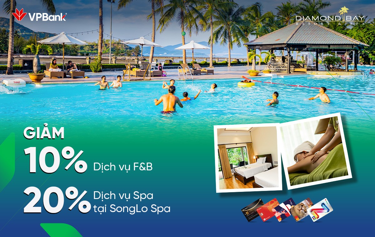 Trải nghiệm nghĩ dưỡng dành cho chủ thẻ tín dụng VPBank tại Diamond Bay Resort & Spa