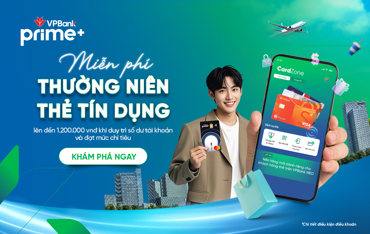 Ưu đãi miễn phí thường niên dành riêng cho Hội viên VPBank Prime