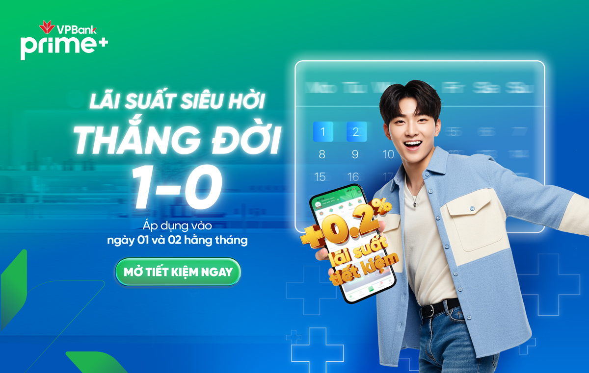 Khám phá Prime Day - Ngày hội cộng thêm 0,2% lãi tiết kiệm