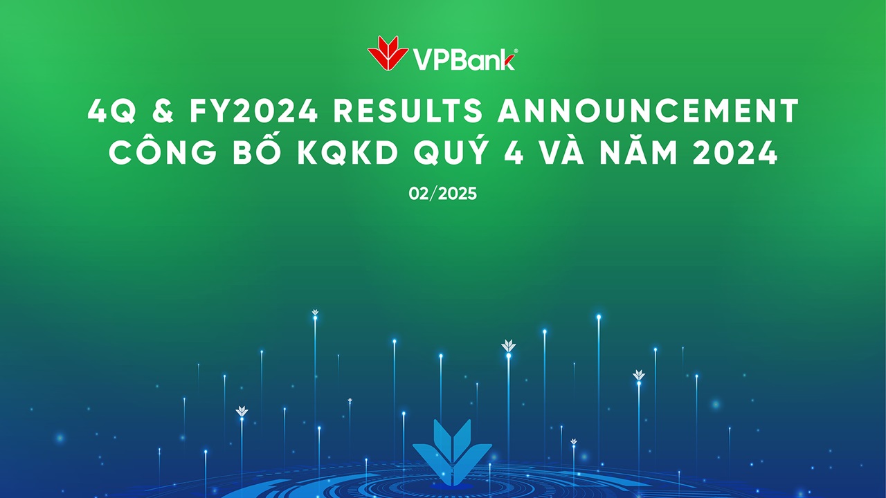 Công bố kết quả kinh doanh Quý 4 và năm 2024