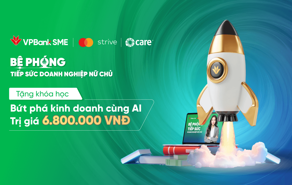 Tặng khóa học “Bứt phá kinh doanh cùng AI” cho Doanh nghiệp nữ chủ