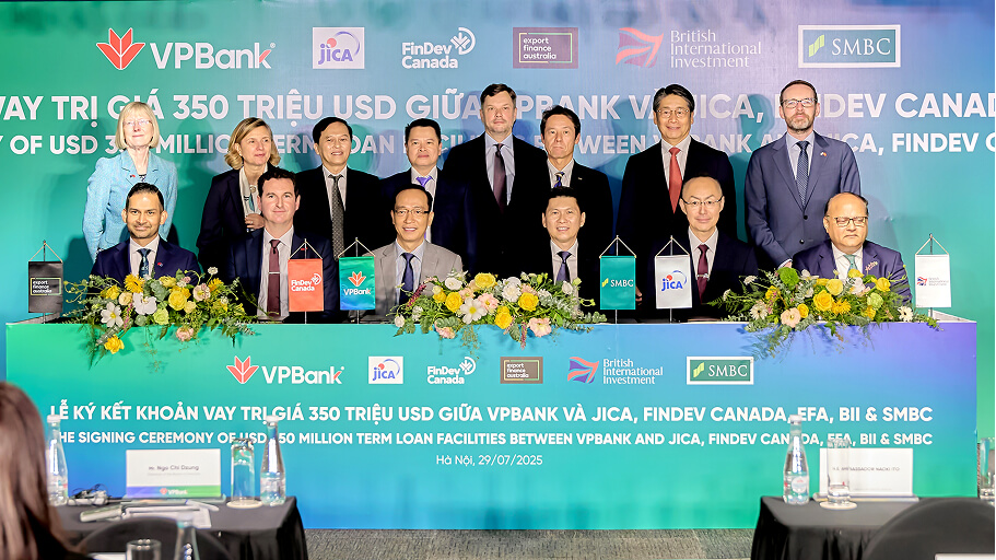 VPBank together with SMBC, BII, EFA, FINDEV CANADA and JICA, jointly announce landmark USD 350 million partnership to advance sustainable development in Vietnam