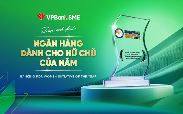 VPBankSME Named "Banking for Women Initiative of the Year 2025"